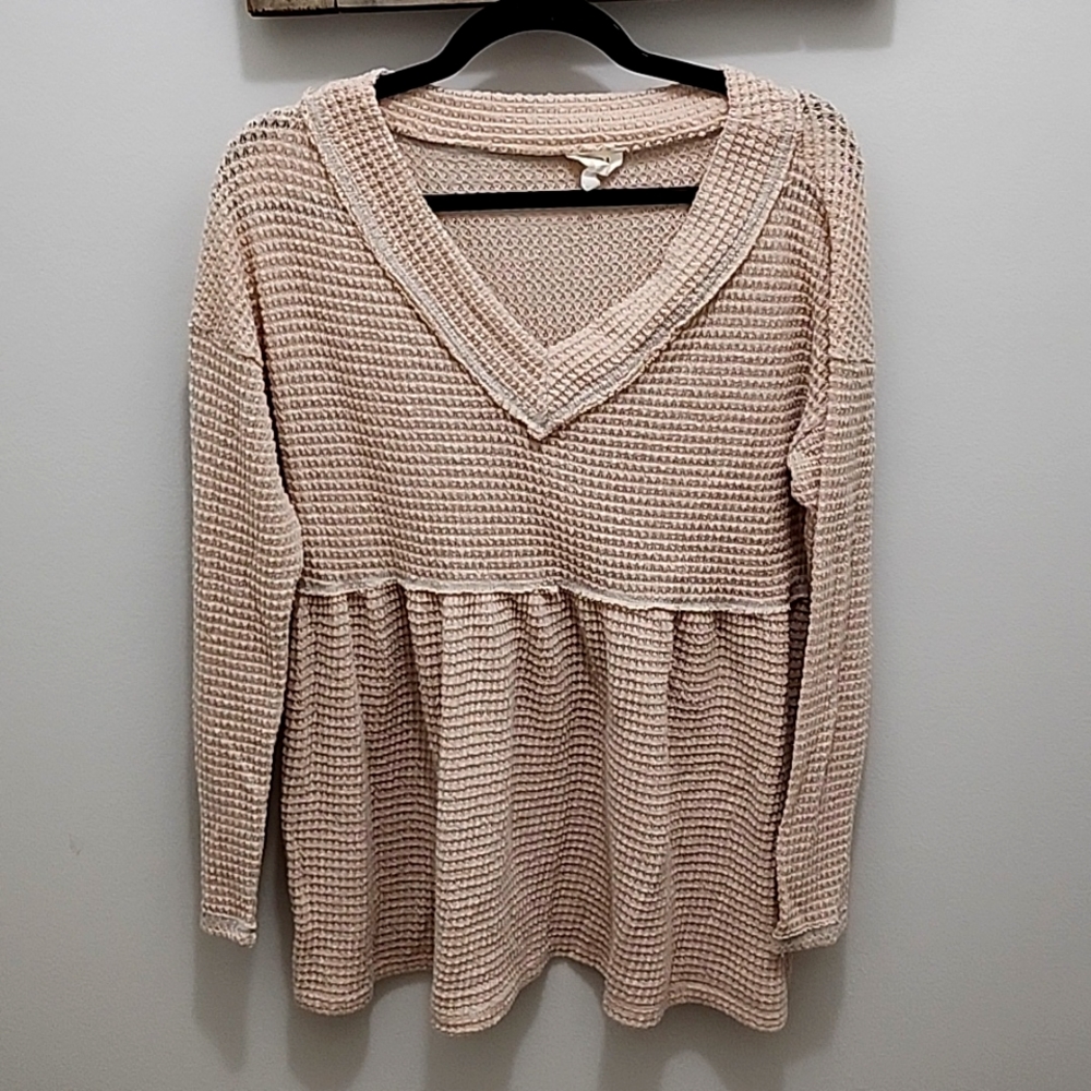 Creme tunic top